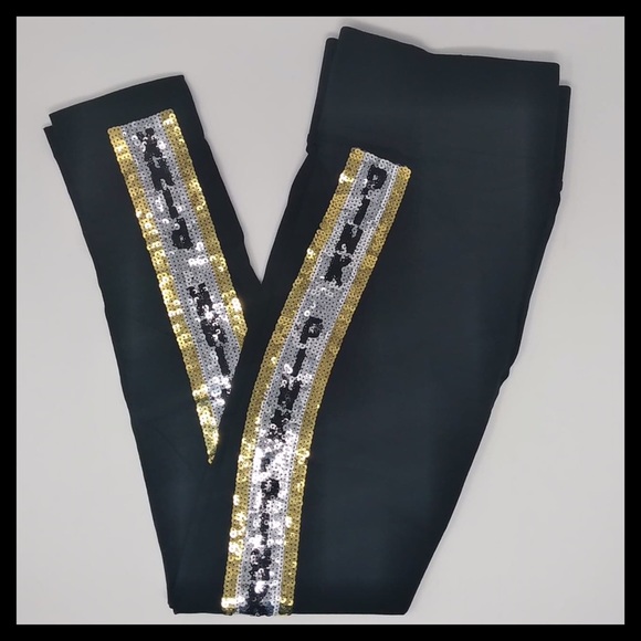 PINK VICTORIA’S SECRET BLING COTTON YOGA LEGGING - Picture 2 of 5